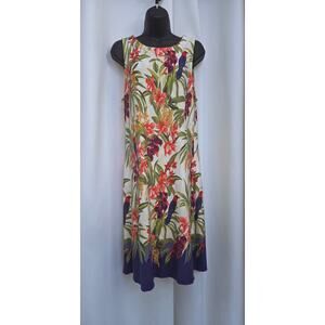 Tommy Bahama Sandy Ikat Shimmer Short Dress - Large - Retired Print - EUC